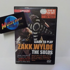 LEARN TO PLAY ZAKK WYLDE - THE SOLOS UUSI DVD+CD - pikkukuva 1