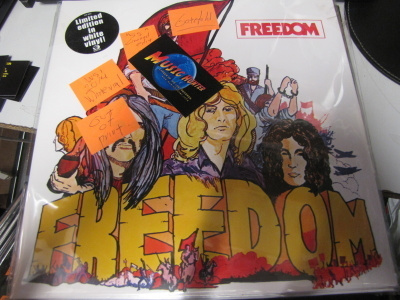 FREEDOM - FREEDOM LP 2014 PAINOS VALKOINEN VINYYLI UUSI