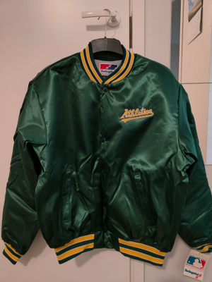 OAKLAND ATHLETICS Vintage Satiinitakki L – UUSI / DEADSTOCK