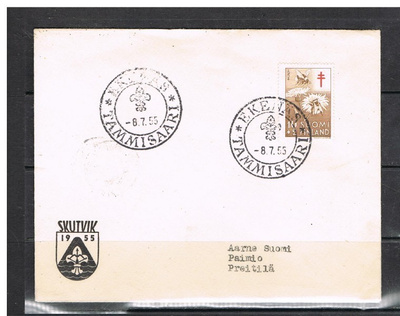 1955  Ekenäs Tammisaari - partioleiri Skutvik-kuorella