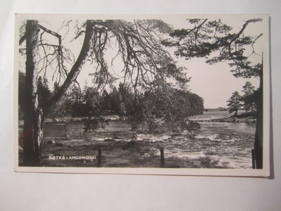 VANHA Postikortti Kotka 1950-l Alkup.Mallikappale