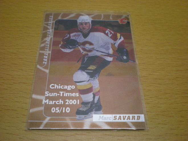 Marc Savard 2000-01 Be A Player Signature Series # 17 Chicag