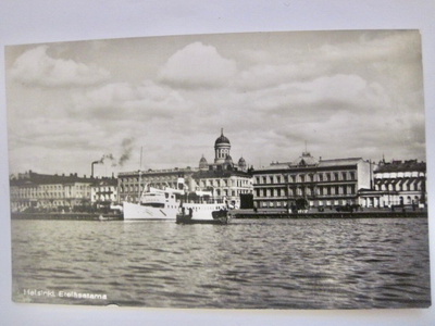 VANHA Postikortti Helsinki Satama Laiva ym 1930-l