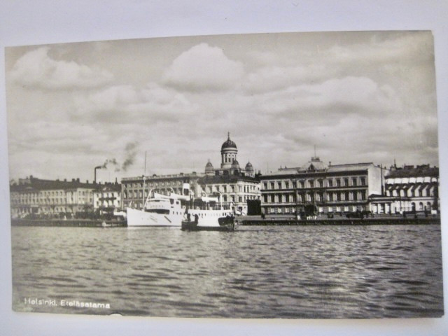 VANHA Postikortti Helsinki Satama Laiva ym 1930-l