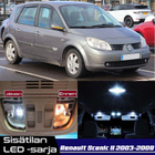 Renault Scenic II Sisätilan LED-sarja 16-osainen - pikkukuva 1