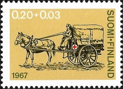 1967 Punainen Risti 0,20 + 0,03 mk ** LaPe 630