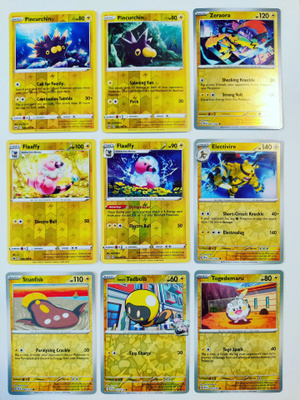 Pokemon Reverse Holo kortteja 9kpl
