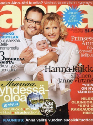 Anna n:o 51/52 2006 Hanna-Riikka & Janne & Vieno. Johanna.