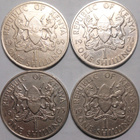 Kenya. 1 shilling 1969, 1971, 1973, 1980. - pikkukuva 1