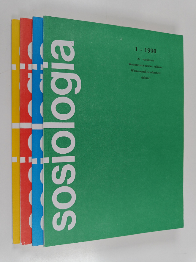 Sosiologia vuosikerta 1990 1-4
