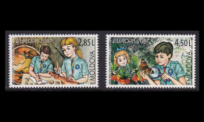 Moldova 582-3 ** Europa partio (2007)