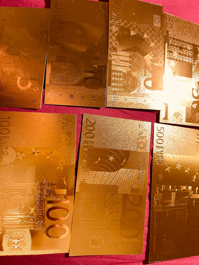 EURO kultasetelit 5-500e  7kpl