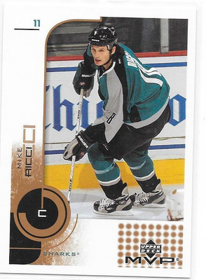 2002-03 Upper Deck MVP #155 Mike Ricci San Jose Sharks