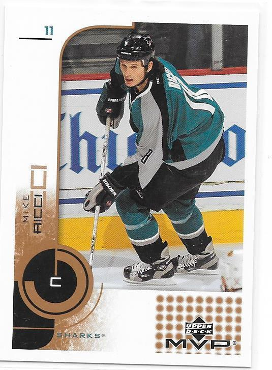 2002-03 Upper Deck MVP #155 Mike Ricci San Jose Sharks