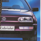 1995 VW Golf Cabriolet esite - KUIN UUSI - 12 sivua - pikkukuva 1