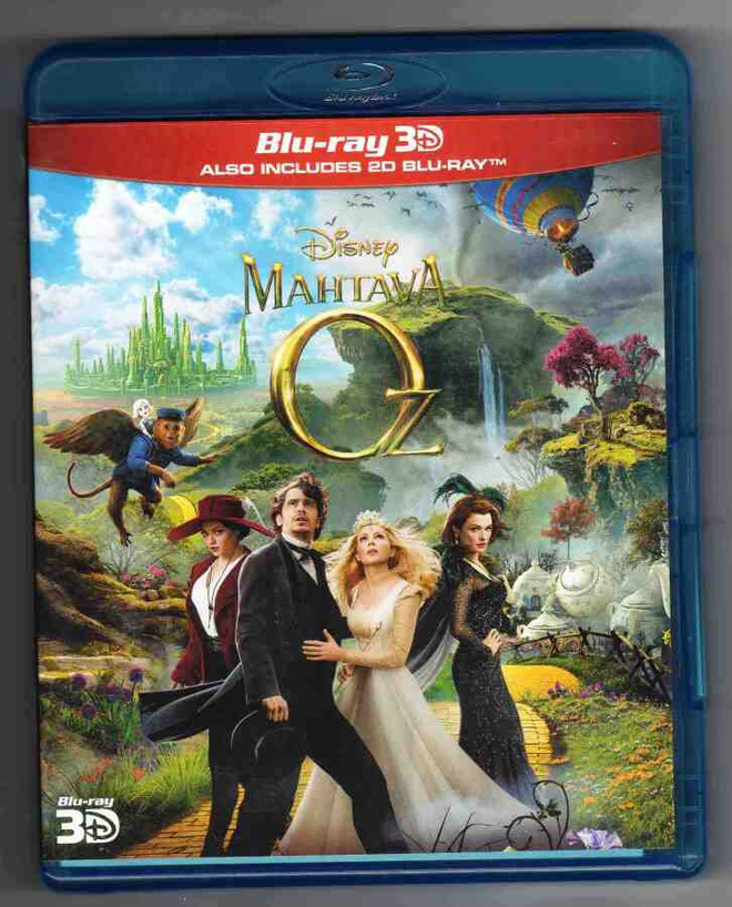 Mahtava Oz (Sam Raimi) Blu-ray 3D + Blu-ray Suomijulkaisu!