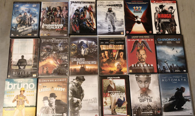 DVD elokuvia 1€/kpl