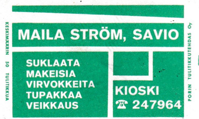 Savio. Maila Ström .  s103