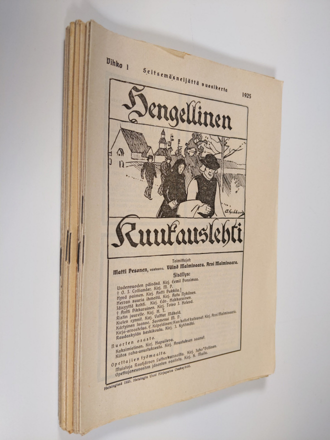Hengellinen kuukauslehti vuosikerta 1925
