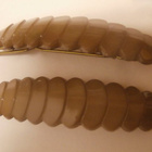 HIUSSOLKI 5. 2 KPL VAALEANRUSKEITA MUOVISOLKIA, VINTAGE - pikkukuva 4