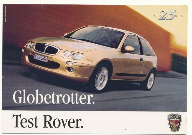Autokortti ROVER GLOBETROTTER