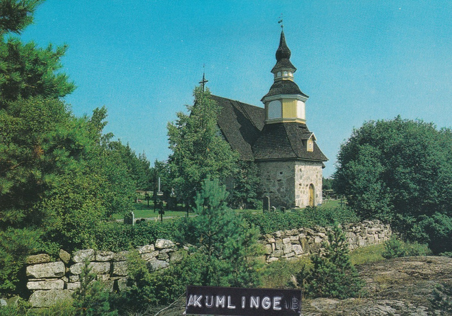 KIRKKOKORTTI - ÅLAND - KUMLINGEN KIRKKO - 2