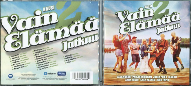 VAIN ELÄMÄÄ KAUSI 2  JATKUU  . KOKOELMA CD-LEVY