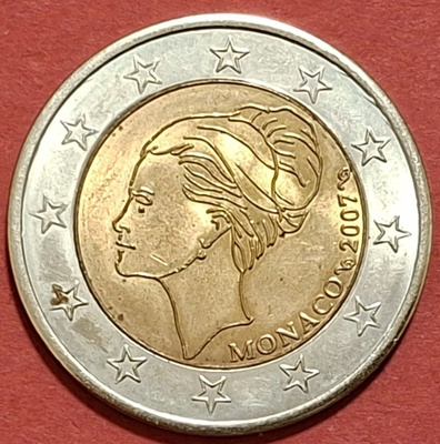 Monaco, Grace Kelly 2 € 2007, Probe. Trial. Ei aito. (KD10)