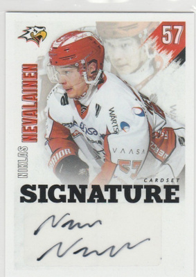 2020/21 Cardset  Signature Niklas Nevalainen , Sport