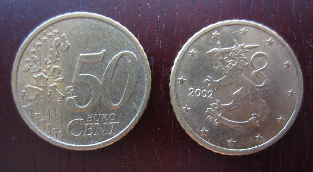 50c kolikko SUOMI 2002 (AIKA RARE - HARVINAINEN)