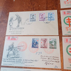 1949-1958 11kpl Punanenristi ja Tuberk. Ensipäiväkuoria - pikkukuva 5