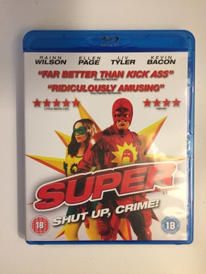 Super (2010) Ellen Page, Kevin Bacon (Blu-ray)