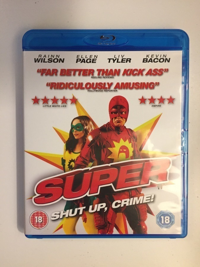 Super (2010) Ellen Page, Kevin Bacon (Blu-ray)