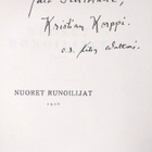 Mika Waltari : Nuoret runoilijat 1926 (signeerattu, tekij... - pikkukuva 3
