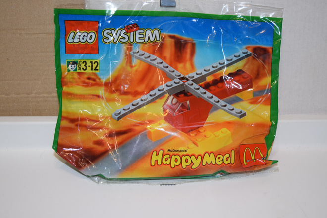 mcdonalds happy meal lego systems helikopteri