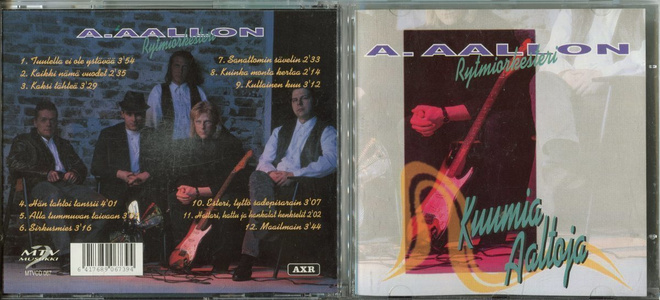 A. AALLON RYTMIORKESTERI . CD-LEVY . KUUMIA AALTOJA