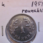 1 mk 1951 Virhelyönti Reunaklimppi - pikkukuva 2