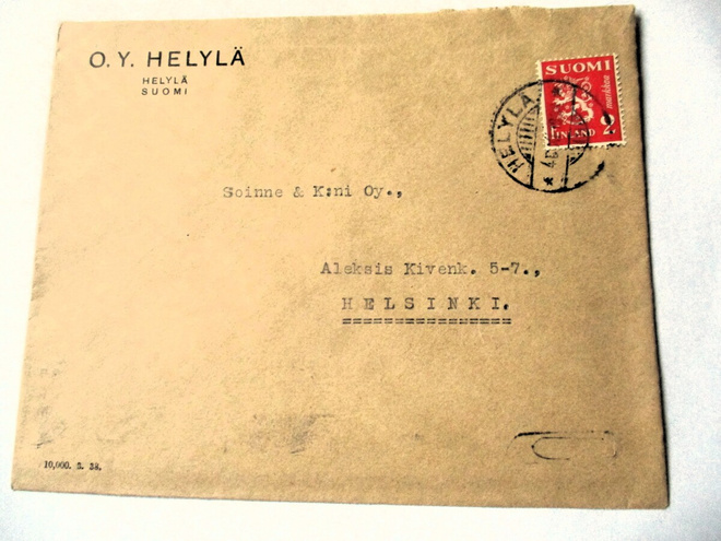 1938 Helylä Oy Helylä kuori