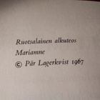 PÄR LAGERKVIST: MARIAMNE - pikkukuva 2