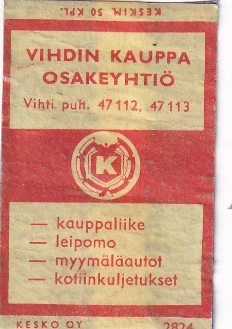Vihti, Vihdin Kauppa Osakeyhtiö. Kesko Oy, 2824 .s44