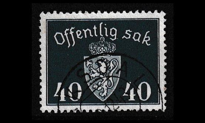 Norja 41 o Virkamerkki 40 öre (1939)