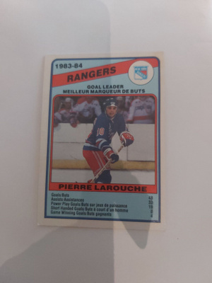 1984-85 OPC #363 Pierre Larouche , New York Rangers