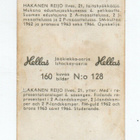 Purkkakuva Hellas Jääkiekko-sarja n:o 128 Reijo Hakanen - pikkukuva 2