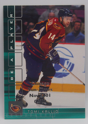 2001-02 ITG Emerald Chicago sun-times Tomi Kallio /10