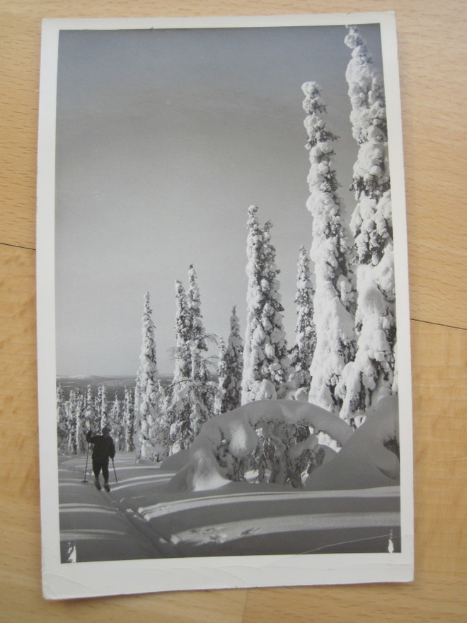 VANHA Postikortti Pallastunturi Lappi 1940-luku