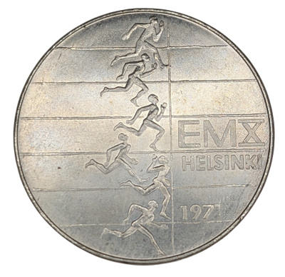 10 Markkaa 1971, hopeaa