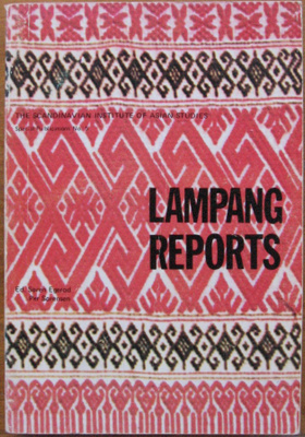 Søren Egerod & Per Sørensen  (ed.): Lampang reports. 302 s.