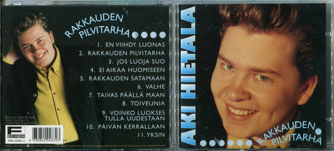 AKI HIETALA . CD-LEVY . RAKKAUDEN PILVITARHA