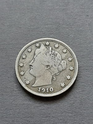 USA 5 cents 1910