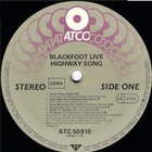 BLACKFOOT; Highway Song * GER 1982 - pikkukuva 3